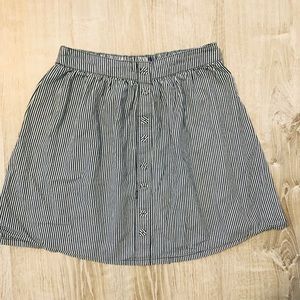 Pinstripe Mini Skirt